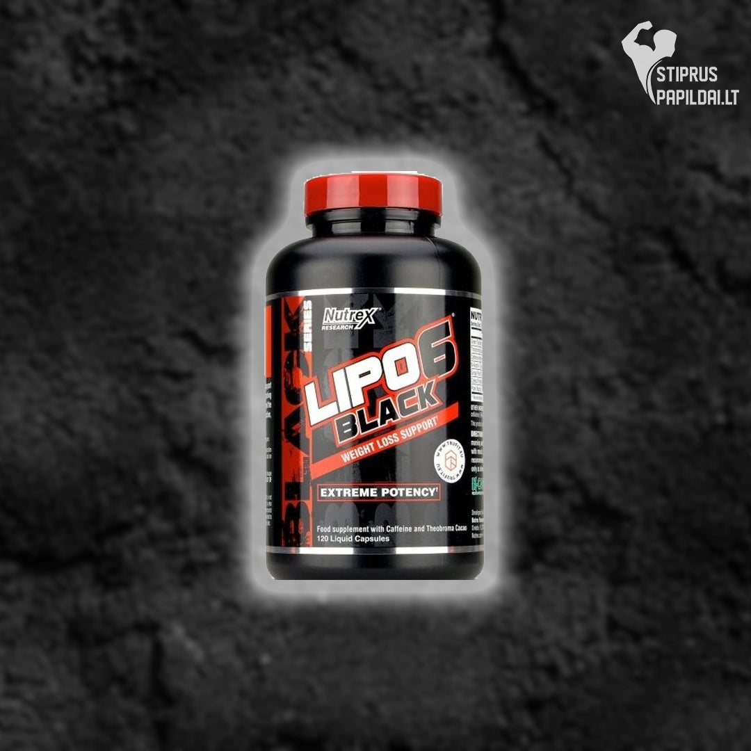 LIPO 6 BLACK 120kaps. (didžioji pakuotė)