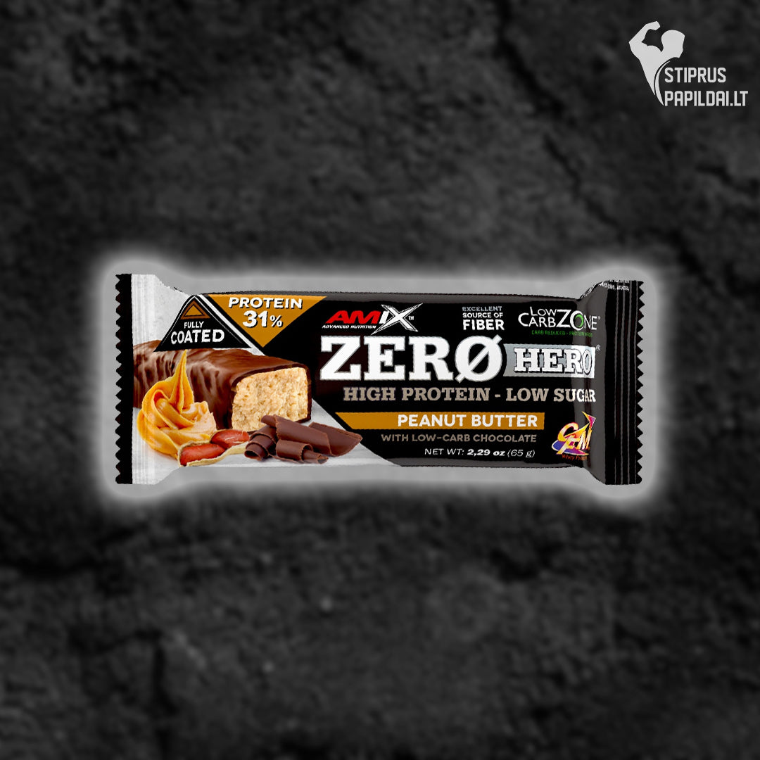 Amix Zero Hero 31% baltyminis batonėlis 65 g.